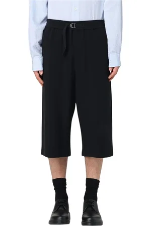 Ami Shorts, Herre, Sort, S, Bomuld, Sort Snørebukser