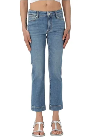 Sportmax Jeans, Dame, Blå, W27, Uld, Marineblå Bootcut Jeans til Kvinder