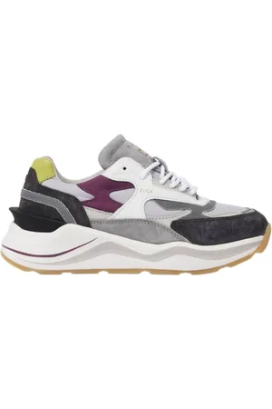 D.A.T.E. Sko, Dame, Grå, 41 EU, Læder, Elegante sneakers