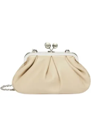 Max Mara Taske, Dame, , ONE SIZE, Uld, Lille Pasticcino taske i natur