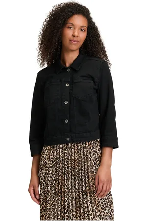 Betty Barclay Jakke, Dame, Sort, 3XL, Uld, Stilfuld Denimjakke til By og Rejse
