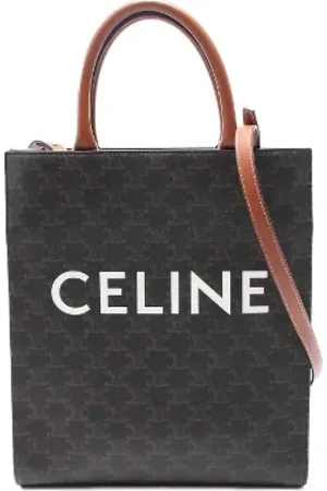 Céline Pre-owned, Dame, Brun, ONE SIZE, Uld, Pre-owned Canvas totes