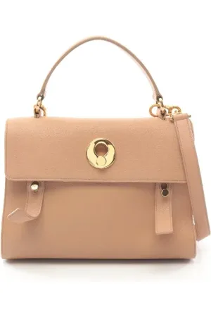 Saint Laurent Pre-owned, Dame, , ONE SIZE, Uld, Pre-owned Laeder hndtasker