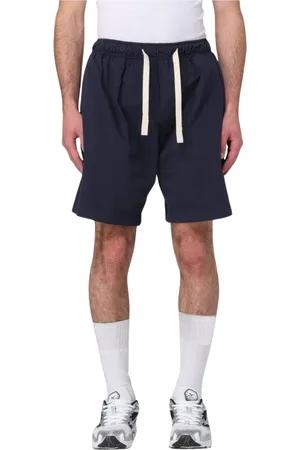 Palm Angels Shorts, Herre, Blå, M, Bomuld, Blå Snørebomuldsshorts