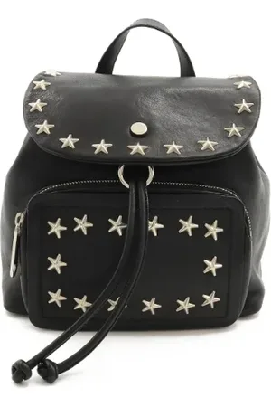 Jimmy Choo Pre-owned, Dame, Sort, ONE SIZE, Uld, Pre-owned Laeder rygsaekke