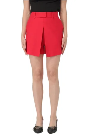 SIMONA CORSELLINI Shorts, Dame, Rød, S, Røde skræddersyede bukser med lommer