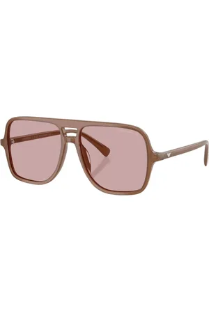 Emporio Armani Tilbehør, unisex, Brun, 57 MM, Uld, Stilfulde solbriller 4252U model