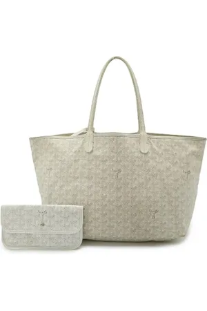 GOYARD Pre-owned, Dame, Hvid, ONE SIZE, Tyl, Pre-owned Canvas totes