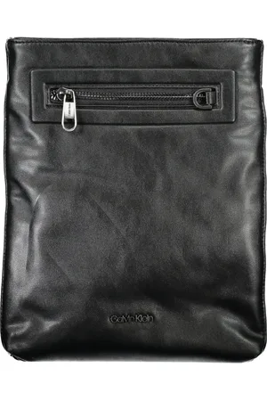 Calvin Klein Taske, Herre, Sort, ONE SIZE, Uld, Sort Skuldertaske med Justerbar Strop