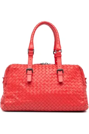 Bottega Veneta Pre-owned, Dame, Rød, ONE SIZE, Uld, Pre-owned Laeder rejsetasker