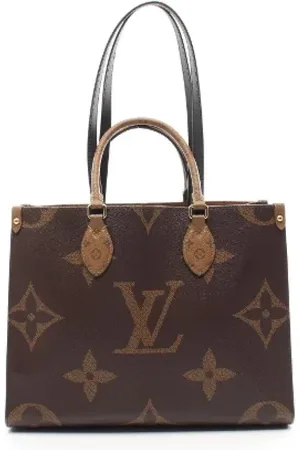 LOUIS VUITTON Pre-owned, Dame, Brun, ONE SIZE, Uld, Pre-owned canvas tasker