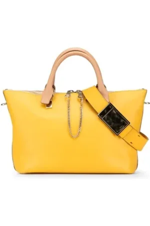 Chloé Pre-owned, Dame, Gul, ONE SIZE, Uld, Pre-owned Laeder hndtasker