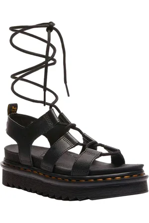 Dr. Martens Sko, Dame, Sort, 36 EU, Sorte Lave Sandaler