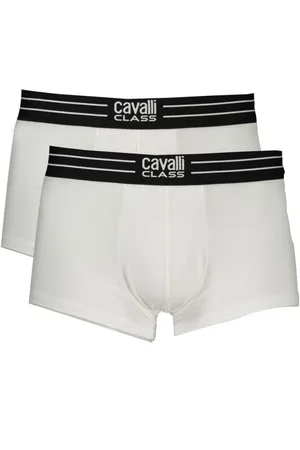 Roberto Cavalli Undertøj, Herre, Hvid, XL, Bomuld, Hvid Bomuld Undertøj