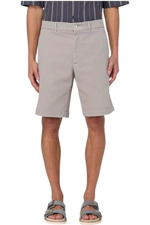 Brunello Cucinelli Shorts, Herre, , L, Moderne Afslappede Sand Finish Shorts