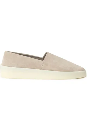 FEAR OF GOD Sko, Herre, , 44 EU, Læder, Grå læder loafer slip on