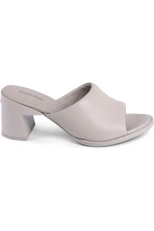 Calvin Klein Sko, Dame, , 41 EU, Læder, Læder Ankelrem Sandal