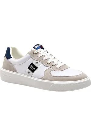 Blauer Sko, Herre, Hvid, 44 EU, Uld, Multifarvede Herresneakers Stilfulde og Behagelige