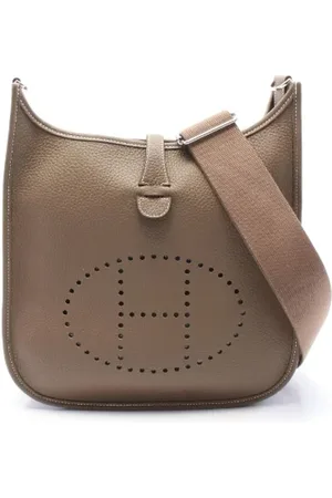 Hermès Pre-owned, Dame, Brun, ONE SIZE, Uld, Pre-owned Laeder skuldertasker