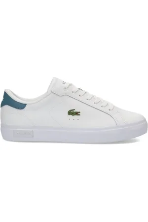 Lacoste Sko, Herre, Hvid, 42 EU, Læder, Herres Powercourt Læder Sneakers