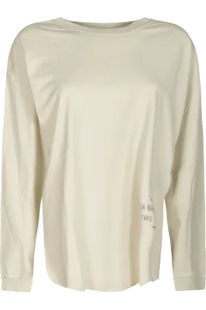Maison Margiela Top, Dame, , L, Uld, Stilfulde T-shirts og Polos Kollektion