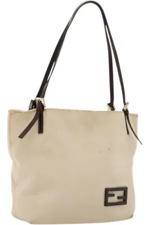 Fendi Pre-owned, Dame, , ONE SIZE, Uld, Pre-owned Canvas fendi-tasker