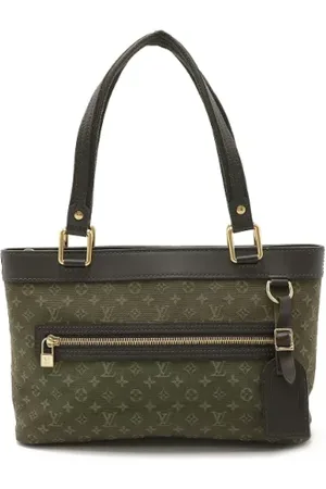 LOUIS VUITTON Pre-owned, Dame, Grøn, ONE SIZE, Tyl, Pre-owned Canvas totes