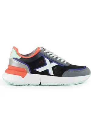 Munich Sko, Dame, Flerfarvet, 42 EU, Uld, Stilfulde Versus Sorte Sneakers
