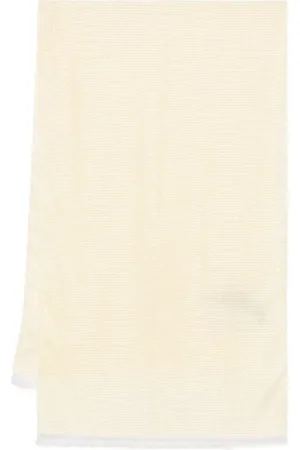 Twin-Set Tilbehør, Dame, , ONE SIZE, Creme Frynsekant Tørklæde