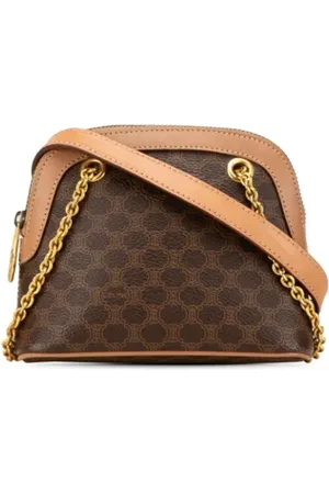 Céline Pre-owned, Dame, Brun, ONE SIZE, Uld, Pre-owned Laeder celine-tasker