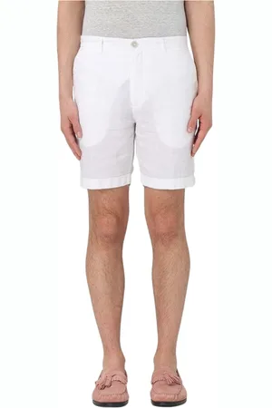 120% Lino Shorts, Herre, Hvid, 2XL, Linned, Hvide Linnedshorts til Mænd