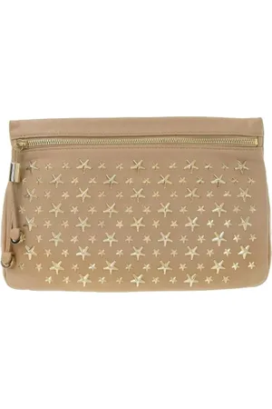 Jimmy Choo Pre-owned, Dame, Lyserød, ONE SIZE, Tyl, Pre-owned Laeder clutches