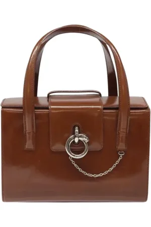 Cartier Pre-owned, Dame, Brun, ONE SIZE, Tyl, Pre-owned Laeder hndtasker