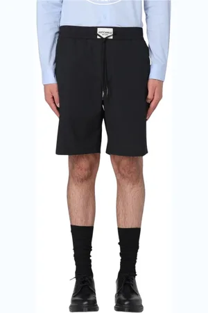 Roberto Cavalli Shorts, Herre, Sort, M, Uld, Stilfulde sorte snørebåndsshorts