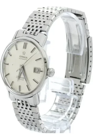 Omega Pre-owned, Herre, Grå, ONE SIZE, Tyl, Pre-owned Rustfrit stal watches