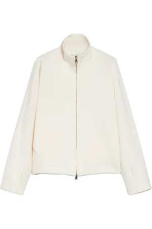 Max Mara Sweathshirts & Hoodies, Dame, Hvid, M, Hvid Sweater med Kimono Ærmer