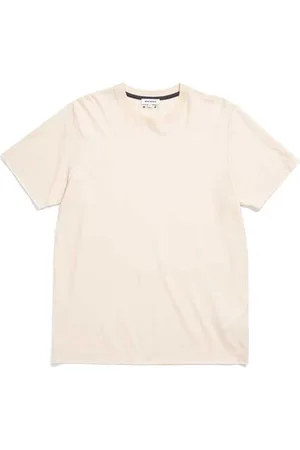 Norse projects Top, Herre, , L, Bomuld, Afslappet bomuldst-shirt med metallogo