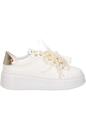 Gio+ Sko, Dame, Hvid, 38 EU, Uld, Hvide sneakers til kvinder