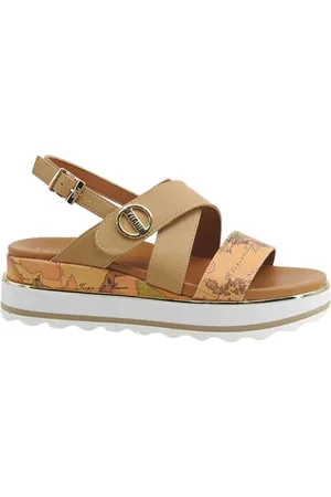 ALVIERO MARTINI 1A CLASSE Sko, Dame, Brun, 39 EU, Uld, Multifarvet Lave Sandaler til Kvinder