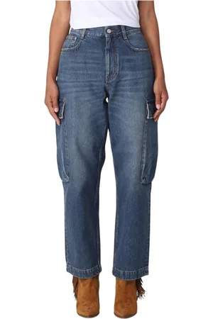 Stella McCartney Jeans, Dame, Blå, W29, Cargo Jeans til afslappet pasform