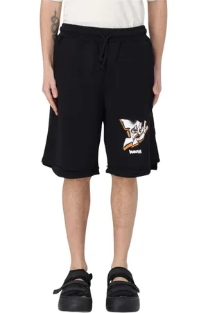 DISCLAIMER Shorts, Herre, Sort, M, Bomuld, Moderne Sort Grafisk Print Shorts