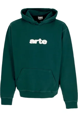 Arte Antwerp Sweathshirts & Hoodies, Herre, Grøn, XL, Bomuld, Grøn Logo Broderet Hættetrøje