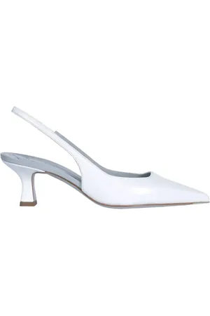 ROBERTO FESTA Sko, Dame, Hvid, 37 1/2 EU, Læder, Hvide læder Slingback Festa sko