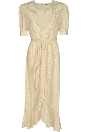 Alessandra Rich Kjole, Dame, , M, Hvide Elegante Kjoler