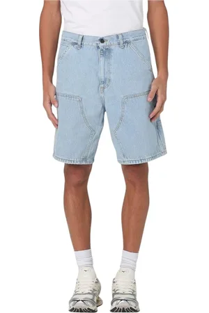 Carhartt Shorts, Herre, Blå, W34, Uld, Denim Shorts Navy Mænd Stilfuld