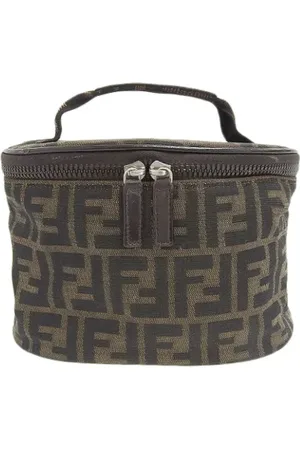 Fendi Pre-owned, Dame, Brun, ONE SIZE, Tyl, Pre-owned canvas håndtasker
