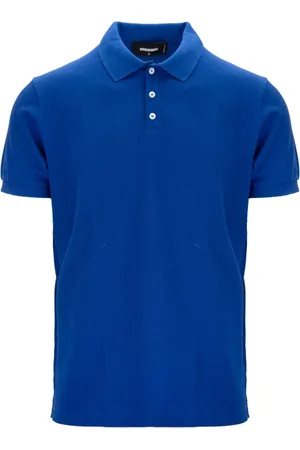 Dsquared2 Top, Herre, Blå, S, Bomuld, Herre Knappolo Skjorte