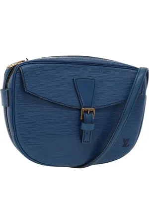 LOUIS VUITTON Pre-owned, Dame, Blå, ONE SIZE, Uld, Pre-owned Laeder louis-vuitton-tasker