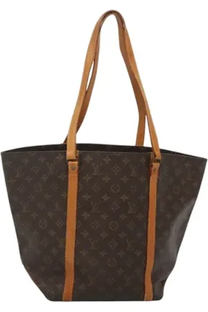 LOUIS VUITTON Pre-owned, Dame, Brun, ONE SIZE, Uld, Pre-owned canvas tasker