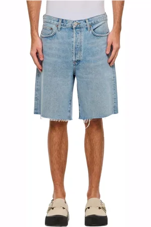 AGOLDE Shorts, Herre, Blå, W29, Denim, Slidte Denim Shorts